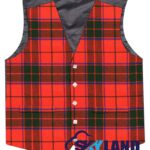 Scottish Rose tartan Argyle waistcoat made to order for Highland wear and kilts
