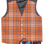 Tennessee tartan 5-button Argyle waistcoat made to order for Highland wear and kilts