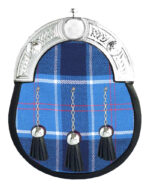 US Navy Tartan Dress Sporran | Military Full Dress Leather