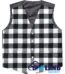 White & Black Rob Roy tartan Argyle waistcoat made to order for Highland wear and kilts
