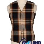 Rose Ancient tartan Argyle waistcoat made to order for Highland wear and kilts
