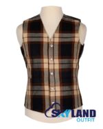 Rose Ancient tartan Argyle waistcoat made to order for Highland wear and kilts