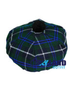 Blue Douglas Tartan Tam o Shanter Traditional Scottish Bonnet Hat for Highland Dress