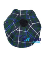 Blue Douglas Tartan Tam o' Shanter Traditional Scottish Bonnet - Image 4