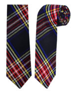 Black Stewart Tartan NeckTie Scottish Clan NeckTies - Image 3