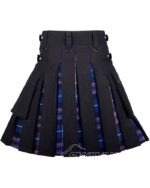 Pride of Scotland Tartan Hybrid Utility Kilt | Black Cotton - Image 3