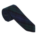 Black Watch Tartan NeckTie Scottish Clan Tie for Highland Dress