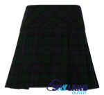 Black Watch Tartan Mini Billie Kilt Girls Mod Skirt - Image 2