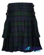 Black Watch Tartan Kilt – Modern Utility Scottish Kilts - Image 4