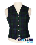 Black Watch tartan Argyle waistcoat made to order for Highland wear and kilts