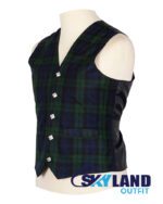 Black Watch Tartan Waistcoat – Argyle Vest Made to Order - Image 2