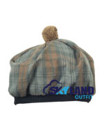 Weathered Black Watch Tartan Tam o' Shanter Scottish Flat Bonnet - Image 2