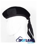 Solid Black Glengarry Hat Traditional Scottish Cap - Image 2