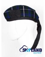 Blue Douglas Tartan Glengarry Hat Traditional Scottish Cap - Image 2