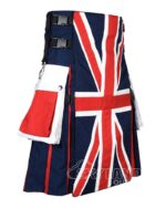 British Flag Utility Kilt – Handmade Cotton Patriotic Kilt for Men - Image 2