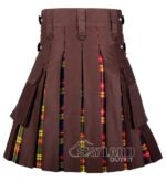 Buchanan Tartan Hybrid Utility Kilt | Brown Cotton - Image 2