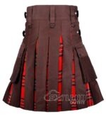 Royal Stewart Tartan Hybrid Utility Kilt | Brown Cotton - Image 3