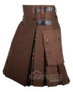 Tara Murphy Tartan Hybrid Utility Kilt | Brown Cotton - Image 3