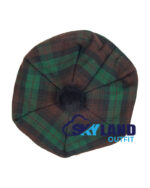 Brown Watch Tartan Tam o' Shanter Scottish Flat Bonnet Hat - Image 3