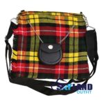 Buchanan Tartan Ladies Kilt Shaped Purse Tote Bag for Highland Dress