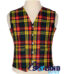 Buchanan tartan 5-button Argyle waistcoat made to order for Highland wear and kilts