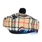 Campbell Thompson Tartan Tam o Shanter Scottish Flat Bonnet Hat for Highland Dress