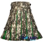Digital Camo & Irish Tartan Hybrid Utility Kilt - Image 4