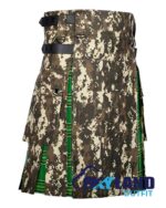 Digital Camo & Irish Tartan Hybrid Utility Kilt - Image 2