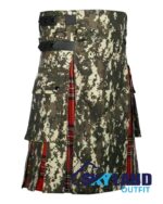 Digital Camo & Royal Stewart Tartan Hybrid Utility Kilt - Image 2