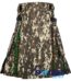 digital camo hybrid utility kilt front view, Tara Murphy tartan kilt back pleats, digital camo and tartan hybrid kilt, adjustable strap digital camo kilt, cotton hybrid utility kilt for men,