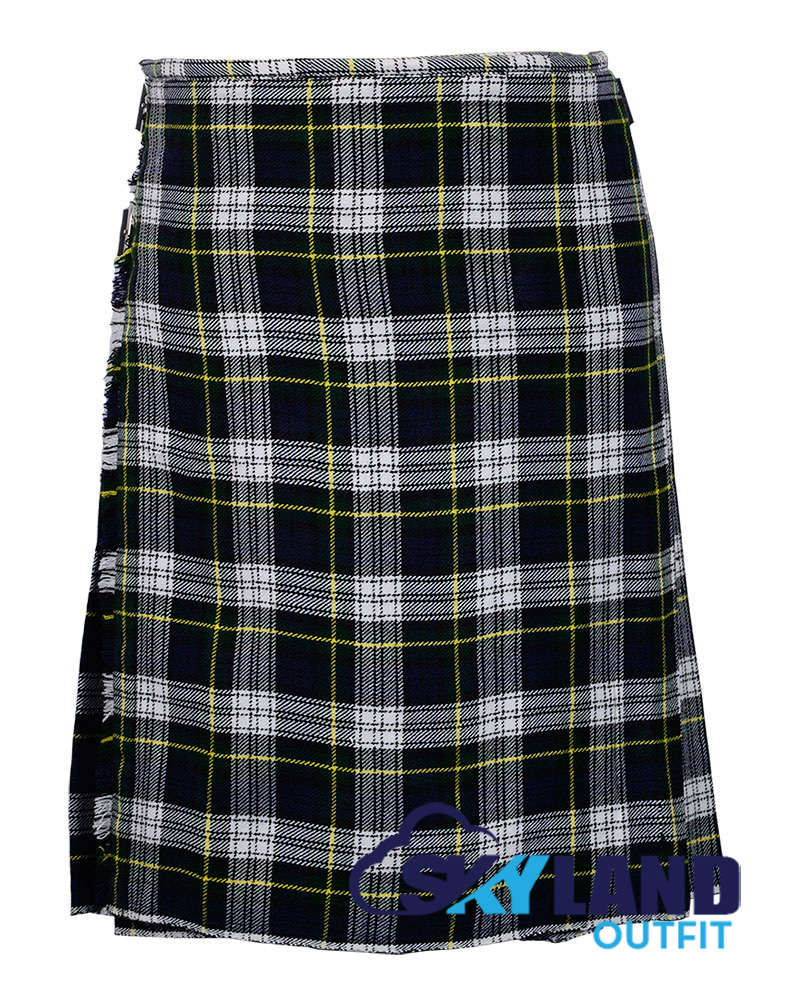 dress-gordon-tartan-traditional-kilt-front.jpg Dress Gordon Tartan 8 Yard Kilt - Scottish Kilts for Men - Image 1