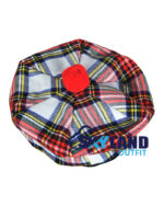 Dress Stewart Tartan Tam o' Shanter Scottish Flat Bonnet - Image 3