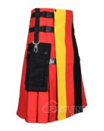 German Flag Utility Kilt – Handmade Cotton Patriotic Kilt for Men - Image 2