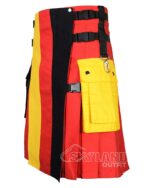 German Flag Utility Kilt – Handmade Cotton Patriotic Kilt for Men - Image 3