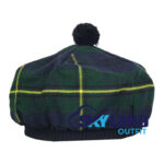 Gordon Tartan Tam o Shanter Scottish Flat Bonnet Hat for Highland Dress