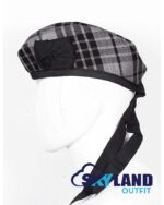 Grey Watch Tartan Glengarry Hat Traditional Scottish Cap - Image 2