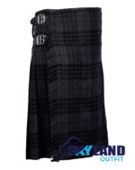 Grey Watch Tartan 8 Yard Kilt - Traditional Highlander Kilts - Image 2
