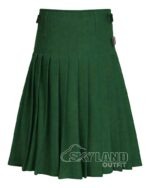 Green Wool 8-Yard Kilt | Premium Hand-Pleated Traditional Kilts - Image 3