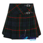 Gunn Tartan Mini Billie Kilt Girls Modern Kilt Skirt for Highland Dress