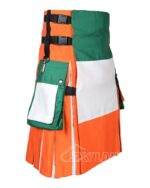 Irish Flag Utility Kilt – Handmade Cotton Patriotic Kilt for Men - Image 2