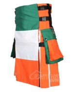 Irish Flag Utility Kilt – Handmade Cotton Patriotic Kilt for Men - Image 3