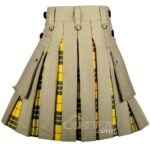 MacLeod of Lewis Tartan Hybrid Utility Kilt | Khaki Cotton - Image 4