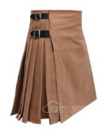 Khaki Wool Blazer Kilt – Premium 8-Yard Traditional Scottish Kilts - Image 2