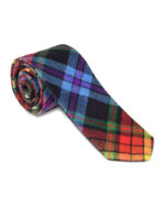 LGBTQ Pride Tartan NeckTie Scottish Clan Tie for Highland Dress