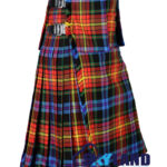 LGBTQ Pride Tartan Scottish 8-Yard Kilt with Detachable Pockets