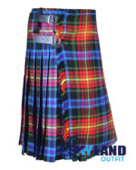 LGBTQ Pride Tartan 8 Yard Kilt - Traditional Scottish Kilts for Men - Image 2