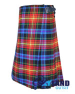 LGBTQ Pride Tartan 8 Yard Kilt - Traditional Scottish Kilts for Men - Image 3