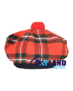 MacGregor Tartan Tam o Shanter Scottish Flat Bonnet Hat for Highland Dress