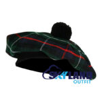 Mackenzie Tartan Tam o Shanter Scottish Flat Bonnet Hat for Highland Dress