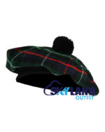 Mackenzie Tartan Tam o Shanter Scottish Flat Bonnet Hat for Highland Dress